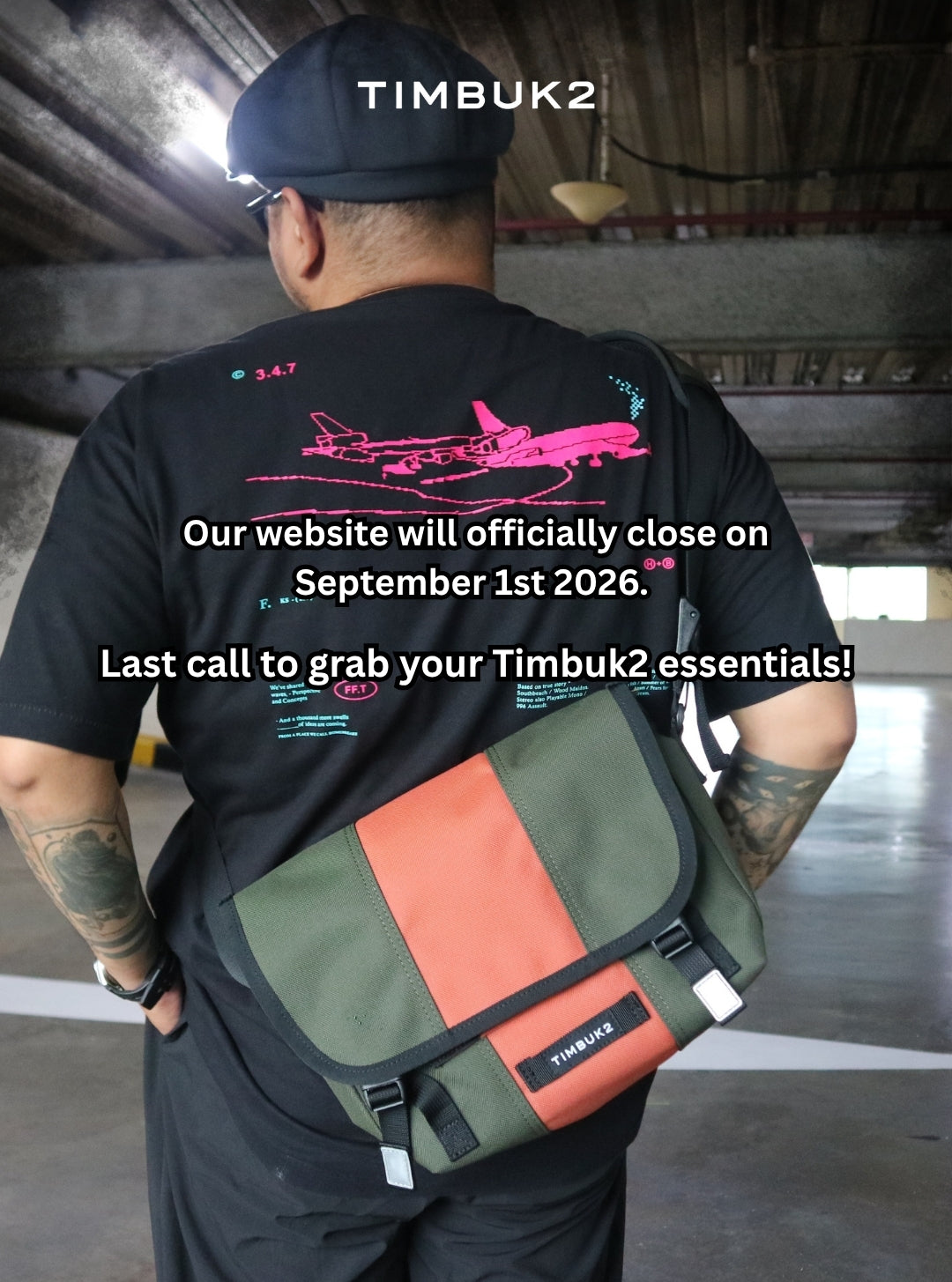 Timbuk2 website closing September 1 2026